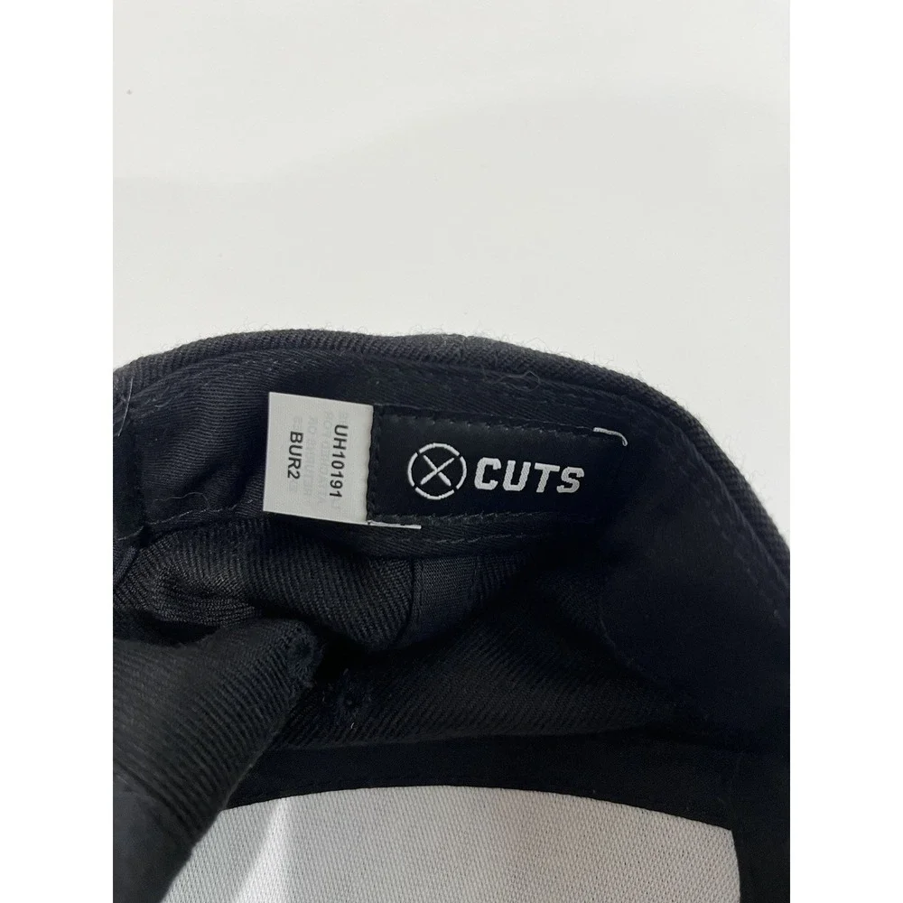 Cuts Snapback Hat Black One Size Adjustable Patch Breathable 6 Panel Casual‎